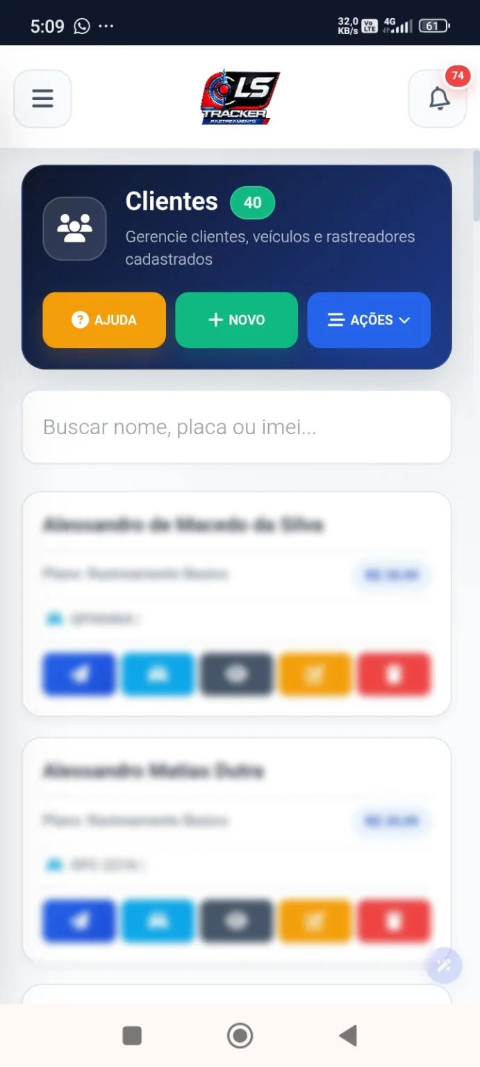 App: clientes